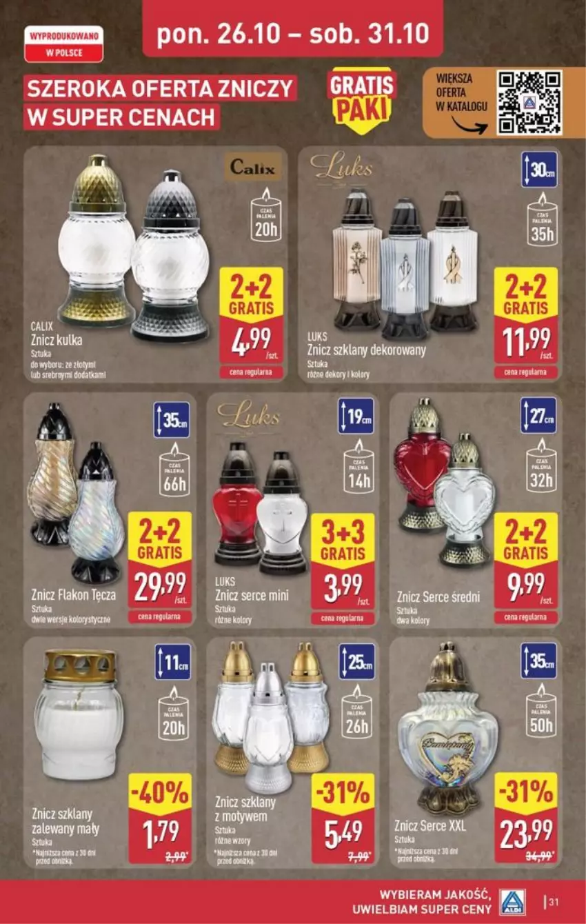 Gazetka promocyjna Aldi - Pełna oferta - ważna 26.10 do 31.10.2026 - strona 31 - produkty: Gra, Znicz