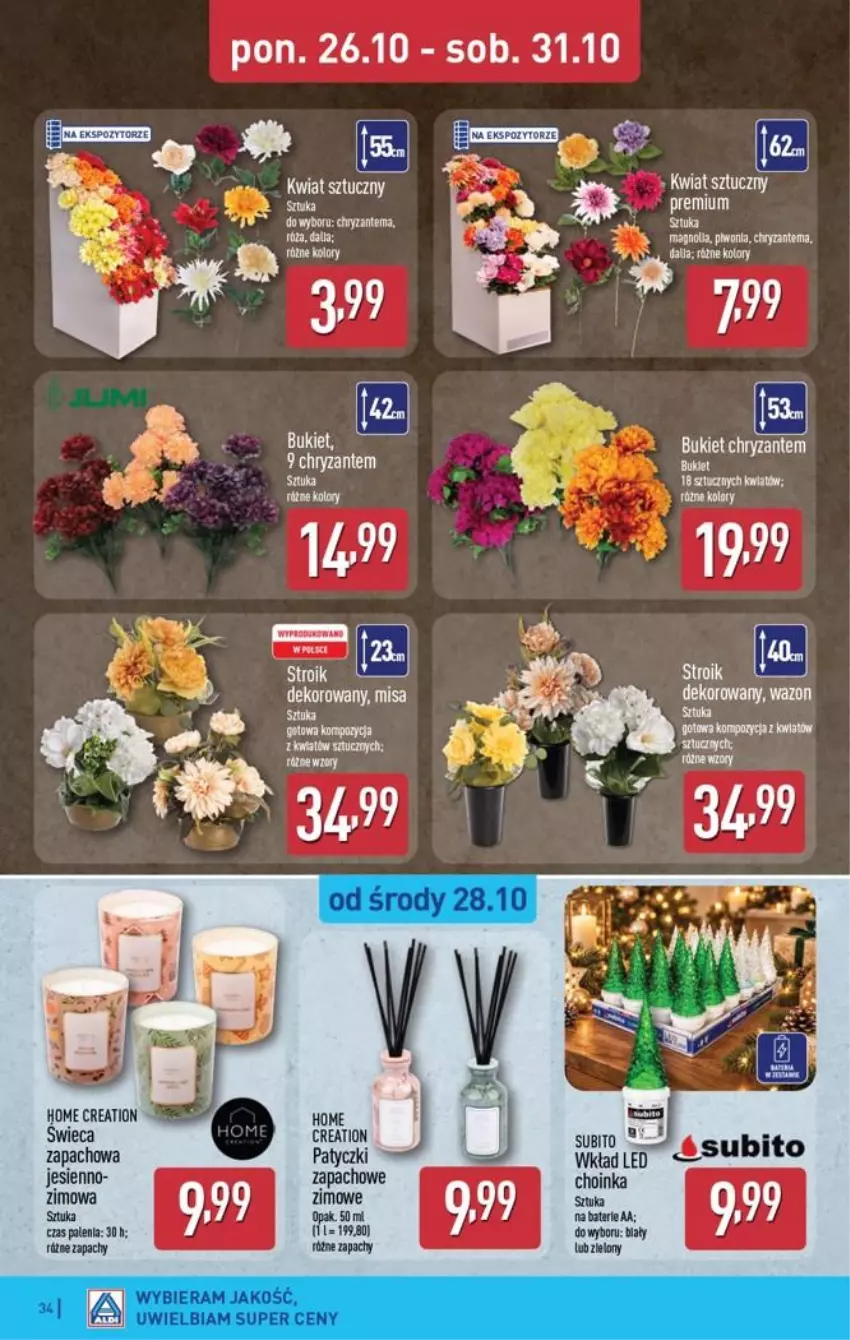 Gazetka promocyjna Aldi - Pełna oferta - ważna 26.10 do 31.10.2026 - strona 34 - produkty: Choinka, Inka, Piwo, Ser, Wazon