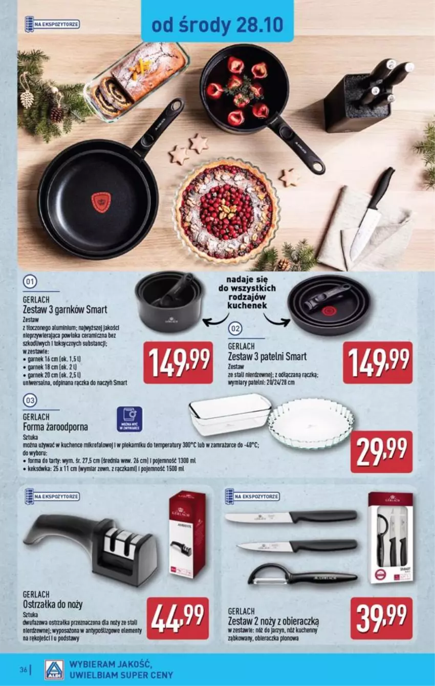 Gazetka promocyjna Aldi - Pełna oferta - ważna 26.10 do 31.10.2026 - strona 36 - produkty: Fa, Garnek, Noż, Por