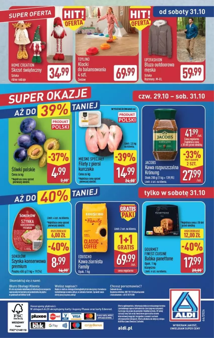Gazetka promocyjna Aldi - Pełna oferta - ważna 26.10 do 31.10.2026 - strona 51 - produkty: Klocki, LG, Ser, Skrzat, Szynka, Szynka konserwowa