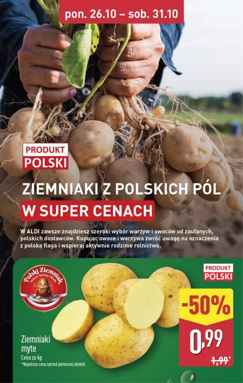 Gazetka promocyjna Aldi - Pełna oferta - ważna 26.10 do 31.10.2026 - strona 9 - produkty: Fa, Owoce, Warzywa, Ziemniaki