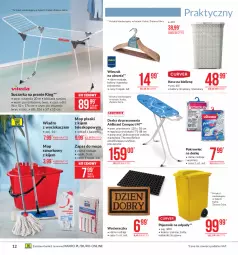 Gazetka promocyjna Makro - [Oferta promocyjna] Artykuły przemysłowe - Gazetka - ważna od 25.01 do 25.01.2021 - strona 12 - produkty: Teleskop, Ubrania, Sok, Por, Mop, Deska do prasowania, Pokrowiec na deskę, Wycieraczka, Wieszak, Kosz na bieliznę, Kosz, Kije, Pojemnik, Wiadro, Suszarka, Biuro, Pokrowiec, Suszarka na pranie, Wiadro z wyciskaczem