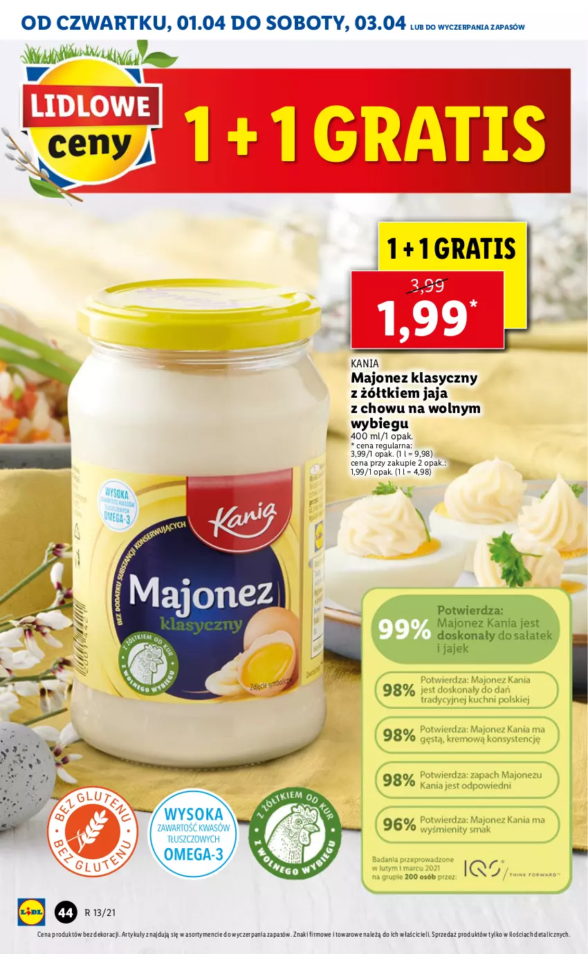 Gazetka promocyjna Lidl - GAZETKA - ważna 01.04 do 03.04.2021 - strona 44 - produkty: Gra, Jaja, Majonez