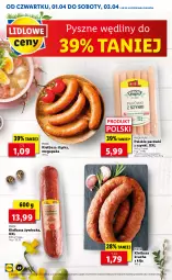Gazetka promocyjna Lidl - GAZETKA - Gazetka - ważna od 03.04 do 03.04.2021 - strona 22 - produkty: Por, Pur, Parówki, Parówki z szynki, Kiełbasa krucha, PIKOK, Kiełbasa, Kiełbasa śląska