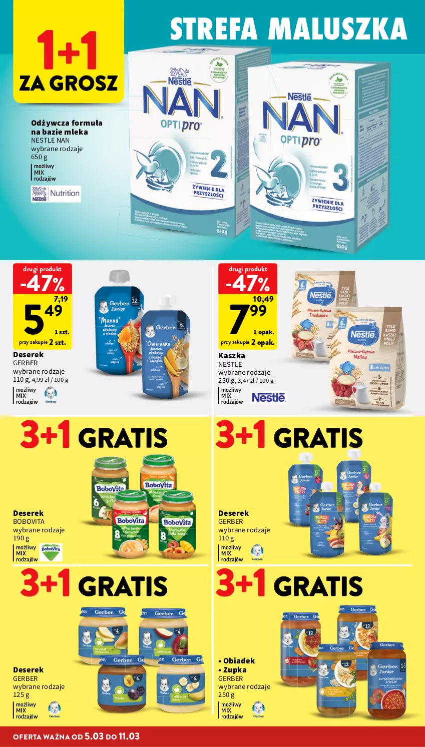Gazetka promocyjna Intermarche - Gazetka promocyjna - ważna 05.03 do 11.03.2026 - strona 36 - produkty: BoboVita, Deser, Fa, Gerber, Gra, Ser, Serek