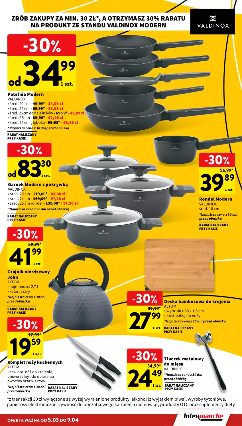 Gazetka promocyjna Intermarche - Gazetka promocyjna - ważna 05.03 do 11.03.2026 - strona 41 - produkty: Czajnik, Garnek, Noż, Patelnia, Rondel, Tłuczek