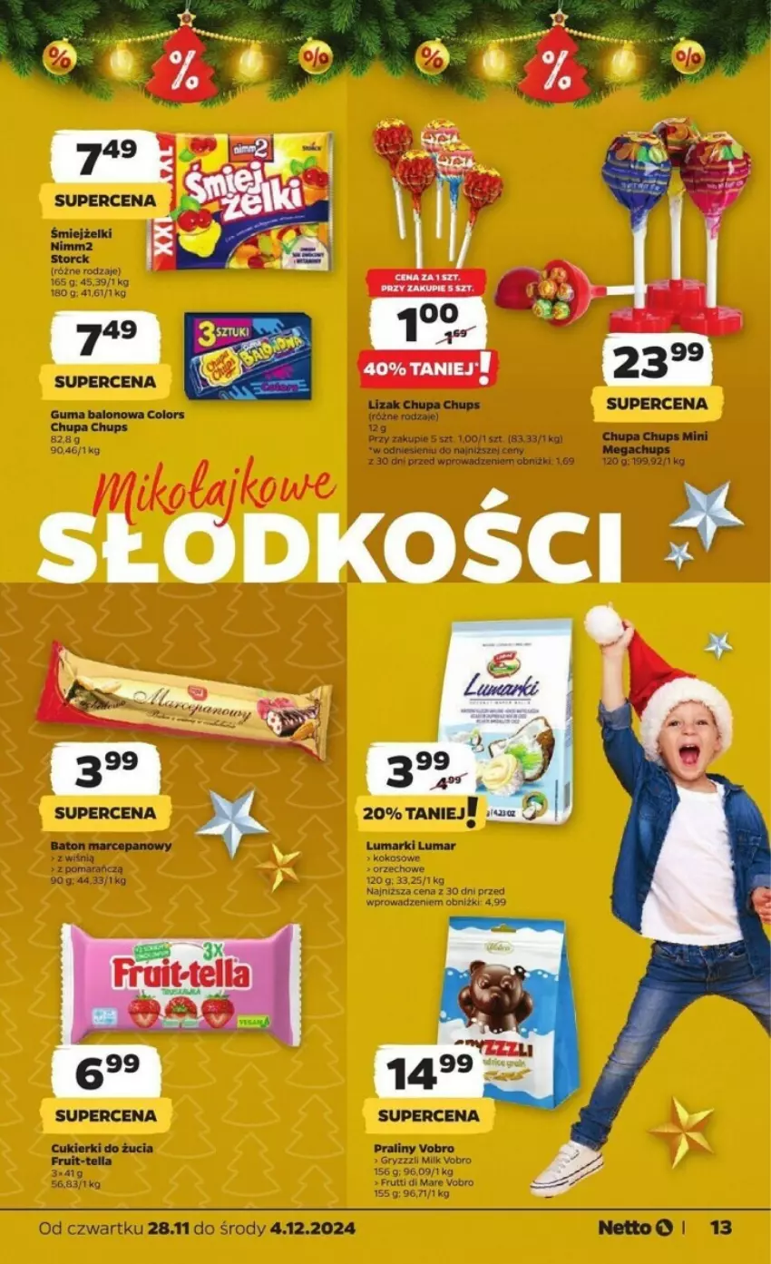 Gazetka promocyjna Netto - ważna 28.11 do 04.12.2024 - strona 5 - produkty: Chupa Chups, Cukier, Cukierki, Kokos, Nimm2, Praliny