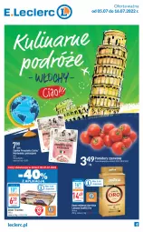Gazetka promocyjna E Leclerc - Gazetka - ważna od 16.07 do 16.07.2022 - strona 1 - produkty: Ser, Prosciutto, Kawa mielona, Kawa, Szynka, Lavazza, Deser, Pomidory