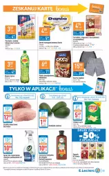 Gazetka promocyjna E Leclerc - Gazetka - ważna od 16.07 do 16.07.2022 - strona 3 - produkty: Kurczak, Ser, Cif, Spray do czyszczenia, Danone, Szynka wieprzowa, Parówki, Szorty, Chipsy, Parówki z indyka, Serek homogenizowany, Szynka, Serek, Lipton, Szampon, Danio, Napój, Szpinak, Mleko, K2