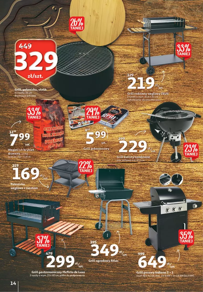 Gazetka promocyjna Auchan - 25 Urodziny #4 Hipermarkety - ważna 14.05 do 21.05.2021 - strona 14 - produkty: Grill, Palenisko, Półka