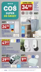 Gazetka promocyjna Aldi - Zaplanuj zakupy wcześniej - Gazetka - ważna od 08.10 do 08.10.2022 - strona 4 - produkty: Top, Dywanik łazienkowy, Dywanik, LANA, Wełna, Silan, Lampa LED, Ręcznik, Poduszka pod kark, Bateria, Poduszka, Lampa, Miska, Dywan