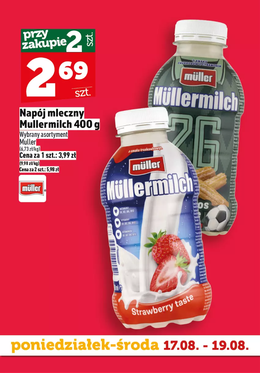 Gazetka promocyjna Topaz - Gazetka - ważna 17.08 do 19.08.2026 - strona 3 - produkty: Napój, Napój mleczny