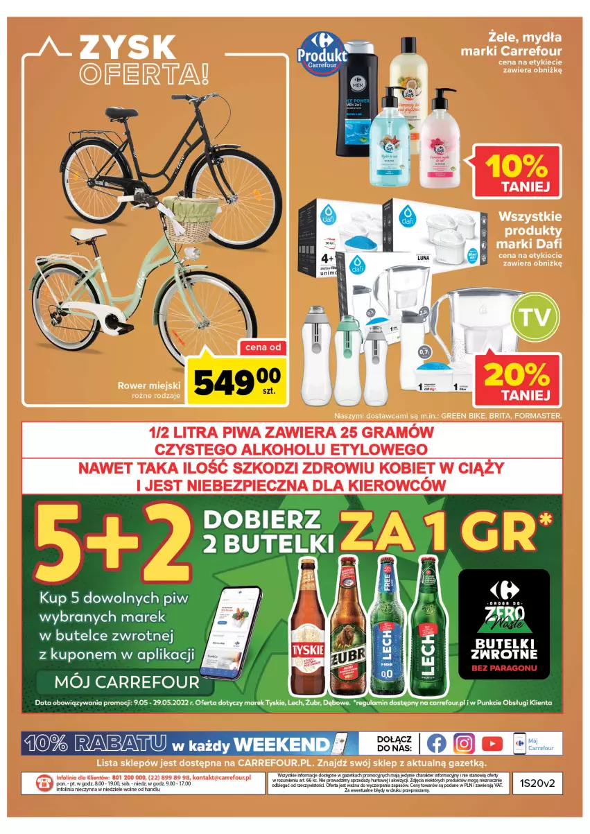 Gazetka promocyjna Carrefour - Gazetka Market ZyskOferty - ważna 16.05 do 21.05.2022 - strona 17 - produkty: Tyskie