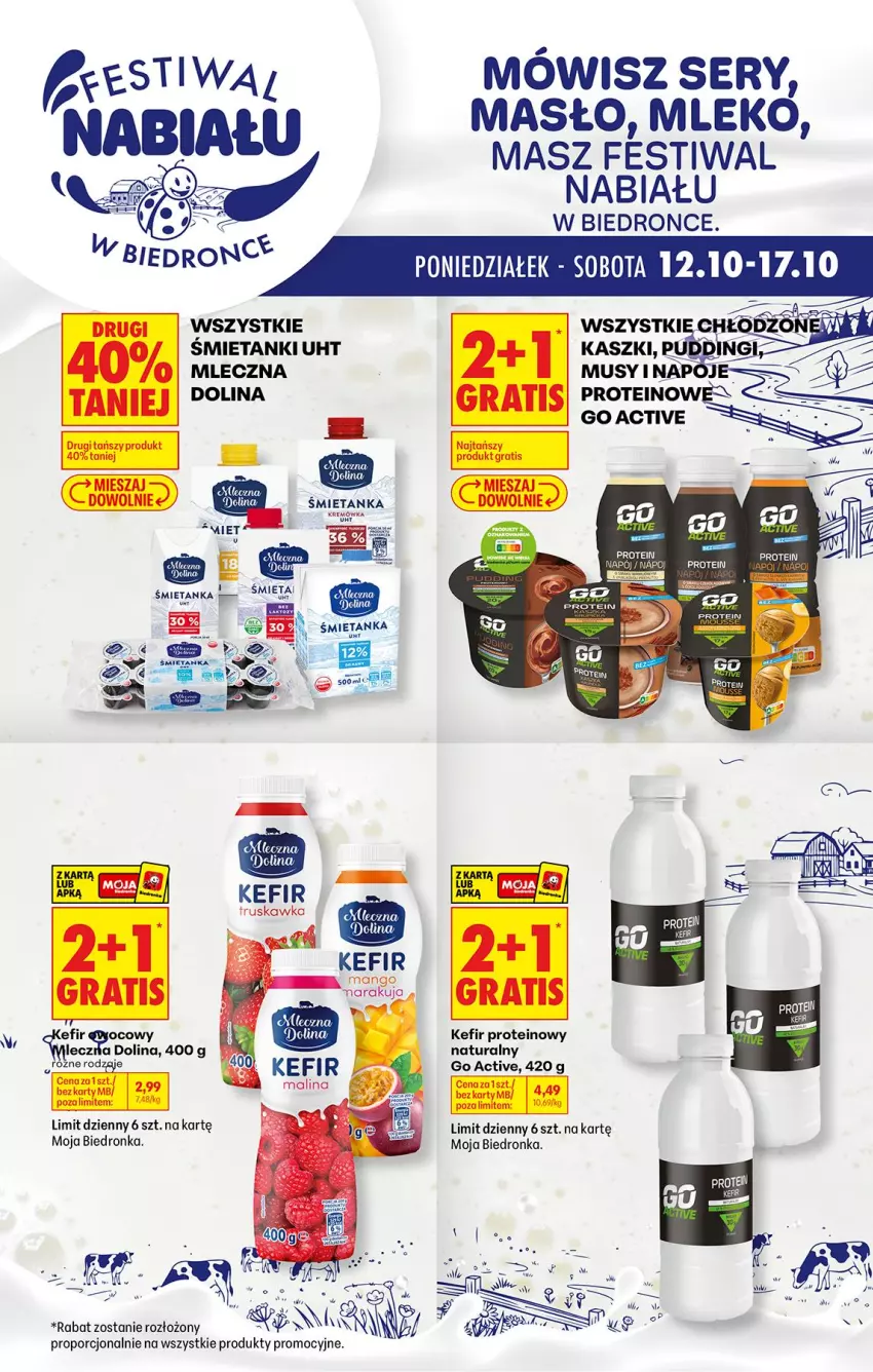 Gazetka promocyjna Biedronka - Gazetka - ważna 13.10 do 20.10.2026 - strona 1 - produkty: Gra, Kefir, Kremówka, Mango, Masło, Mleko, Mus, Por, Ser