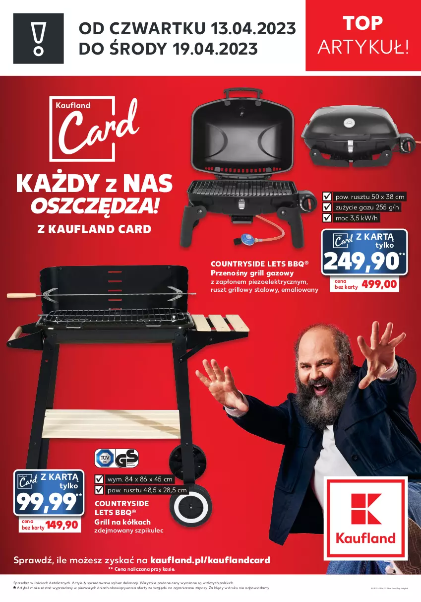 Gazetka promocyjna Kaufland - ZAPOWIEDŹ NASTĘPNEJ OFERTY - ważna 05.04 do 12.04.2023 - strona 1 - produkty: Gra, Grill, Grill gazowy, Top