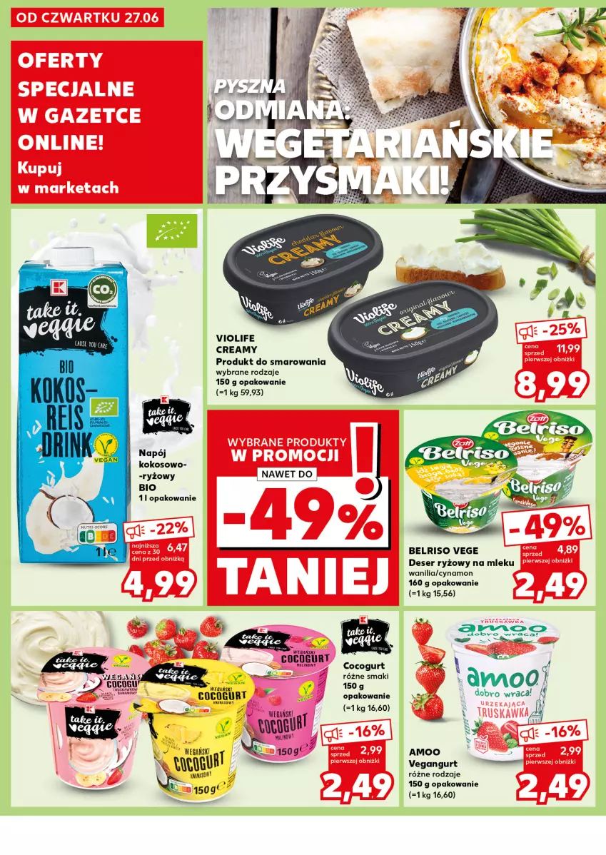 Gazetka promocyjna Kaufland - Kaufland - ważna 01.07 do 03.07.2024 - strona 16 - produkty: Belriso, Deser, Kokos, Napój, Ryż, Ser, Vegangurt