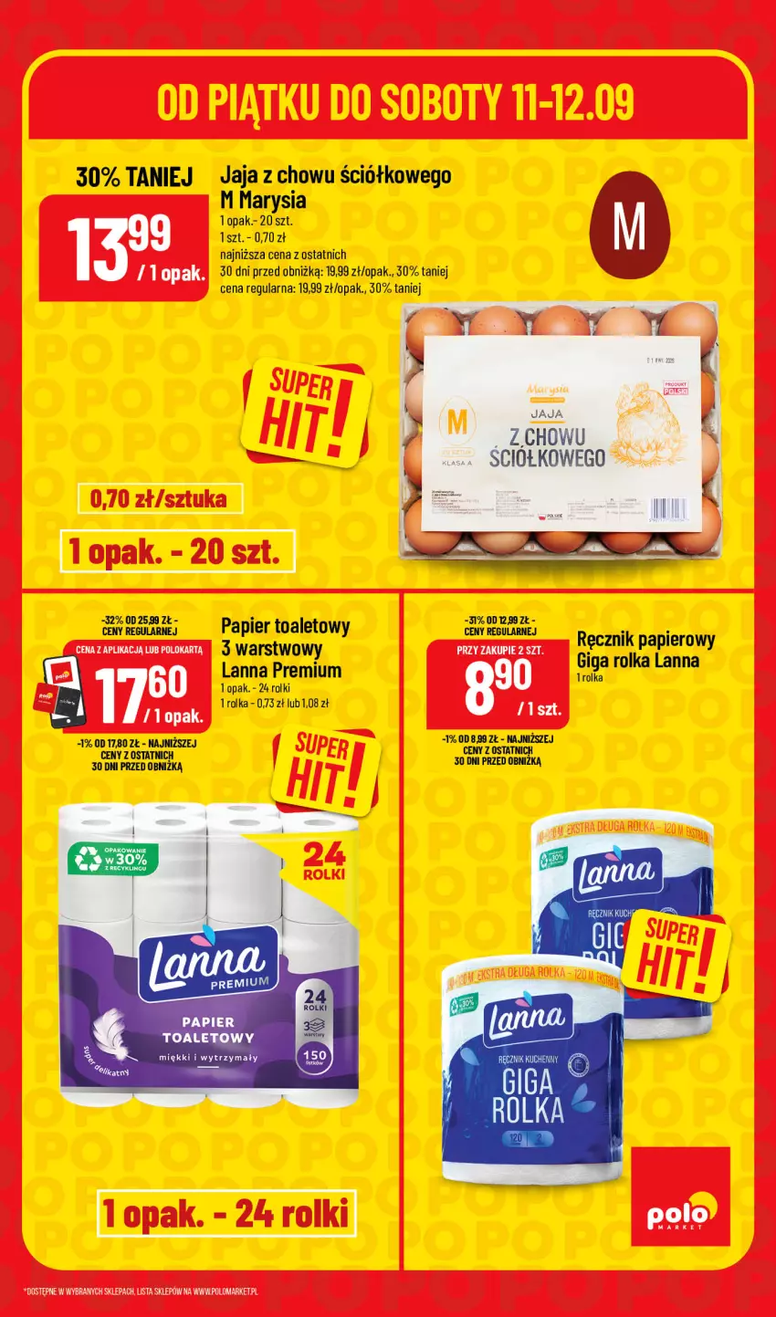 Gazetka promocyjna PoloMarket - Katalog Superhity - ważna 10.09 do 12.09.2026 - strona 5 - produkty: Jaja, Papier, Papier toaletowy, Rolki