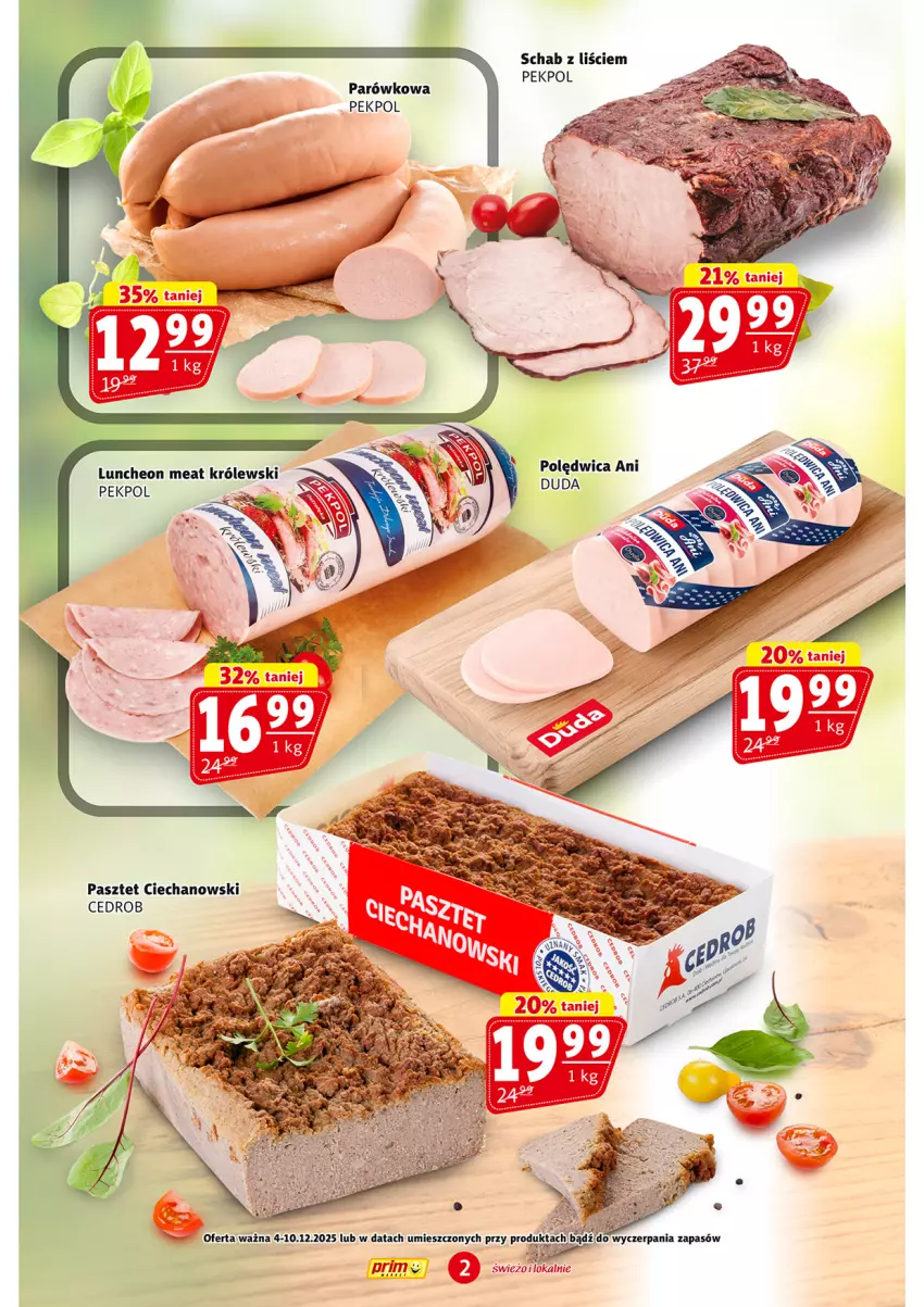 Gazetka promocyjna Prim Market - ważna 04.12 do 10.12.2025 - strona 2 - produkty: Królewski, Pasztet, Pekpol