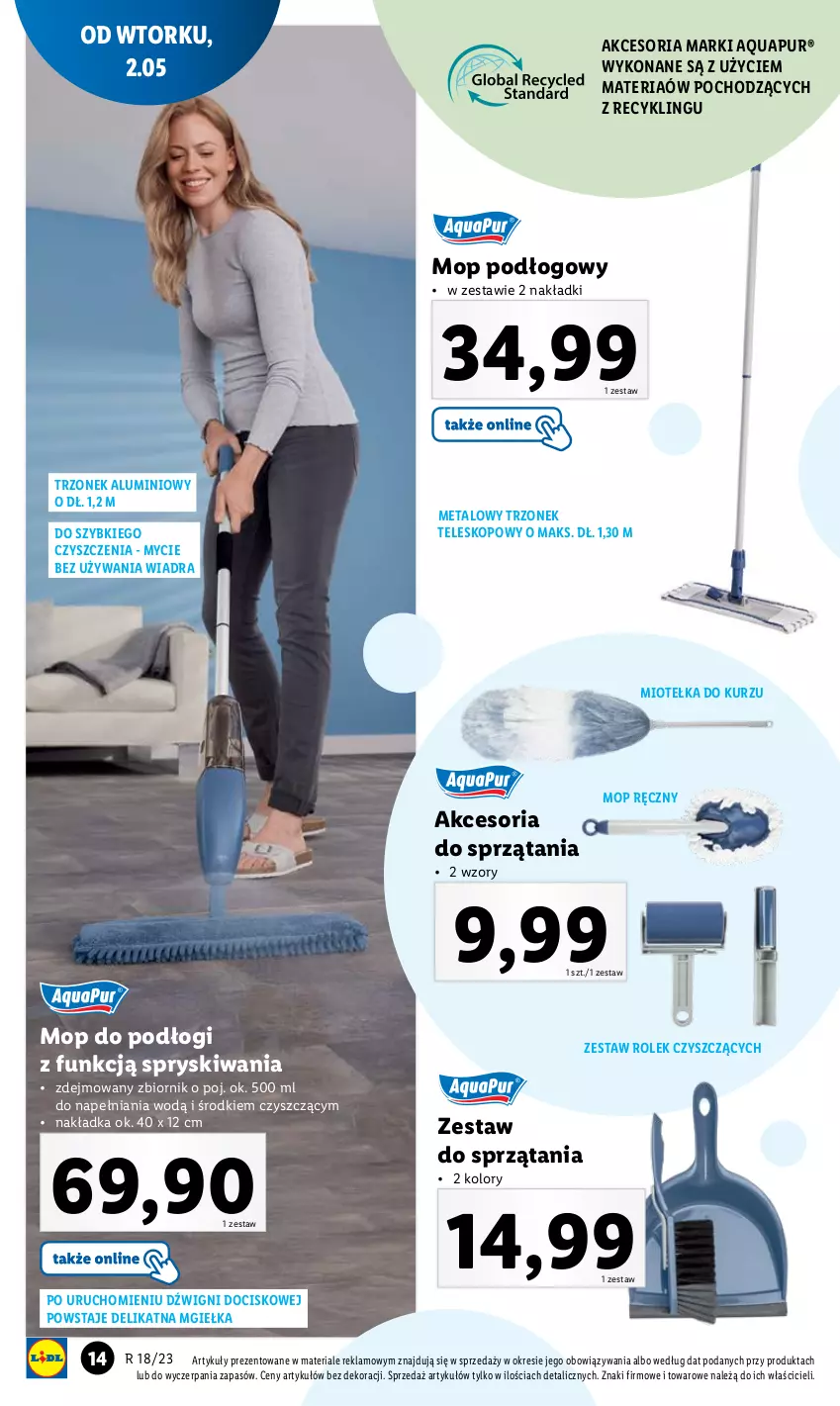 Gazetka promocyjna Lidl - GAZETKA - ważna 02.05 do 06.05.2023 - strona 18 - produkty: Dźwig, Mop, Pur, Teleskop