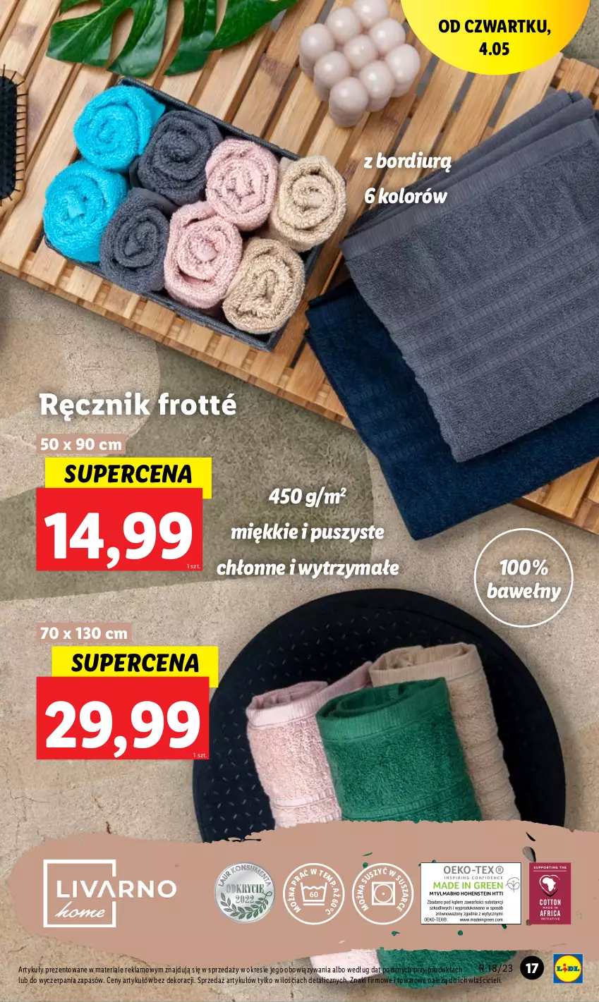 Gazetka promocyjna Lidl - GAZETKA - ważna 02.05 do 06.05.2023 - strona 21 - produkty: Ręcznik