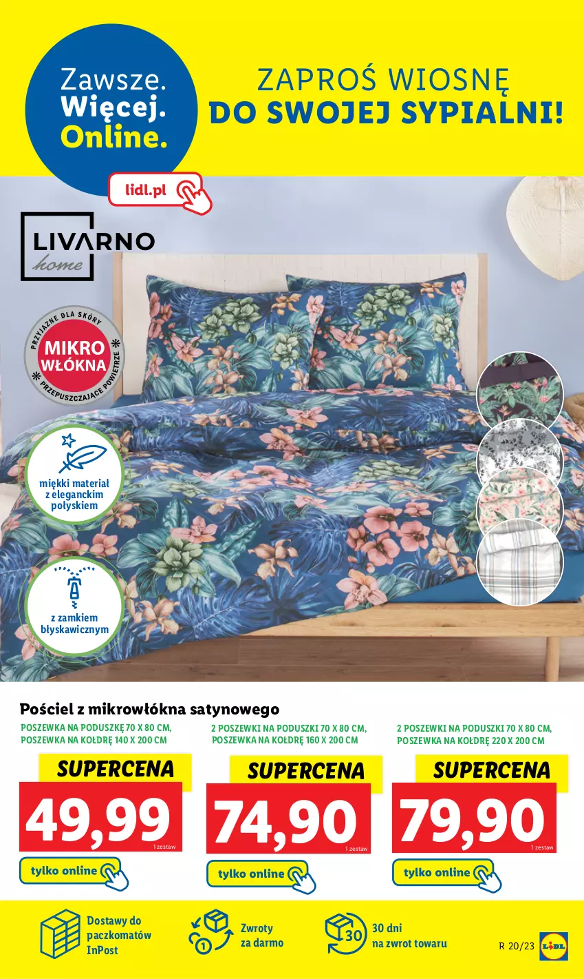 Gazetka promocyjna Lidl - GAZETKA - ważna 02.05 do 06.05.2023 - strona 23 - produkty: Pościel, Poszewka