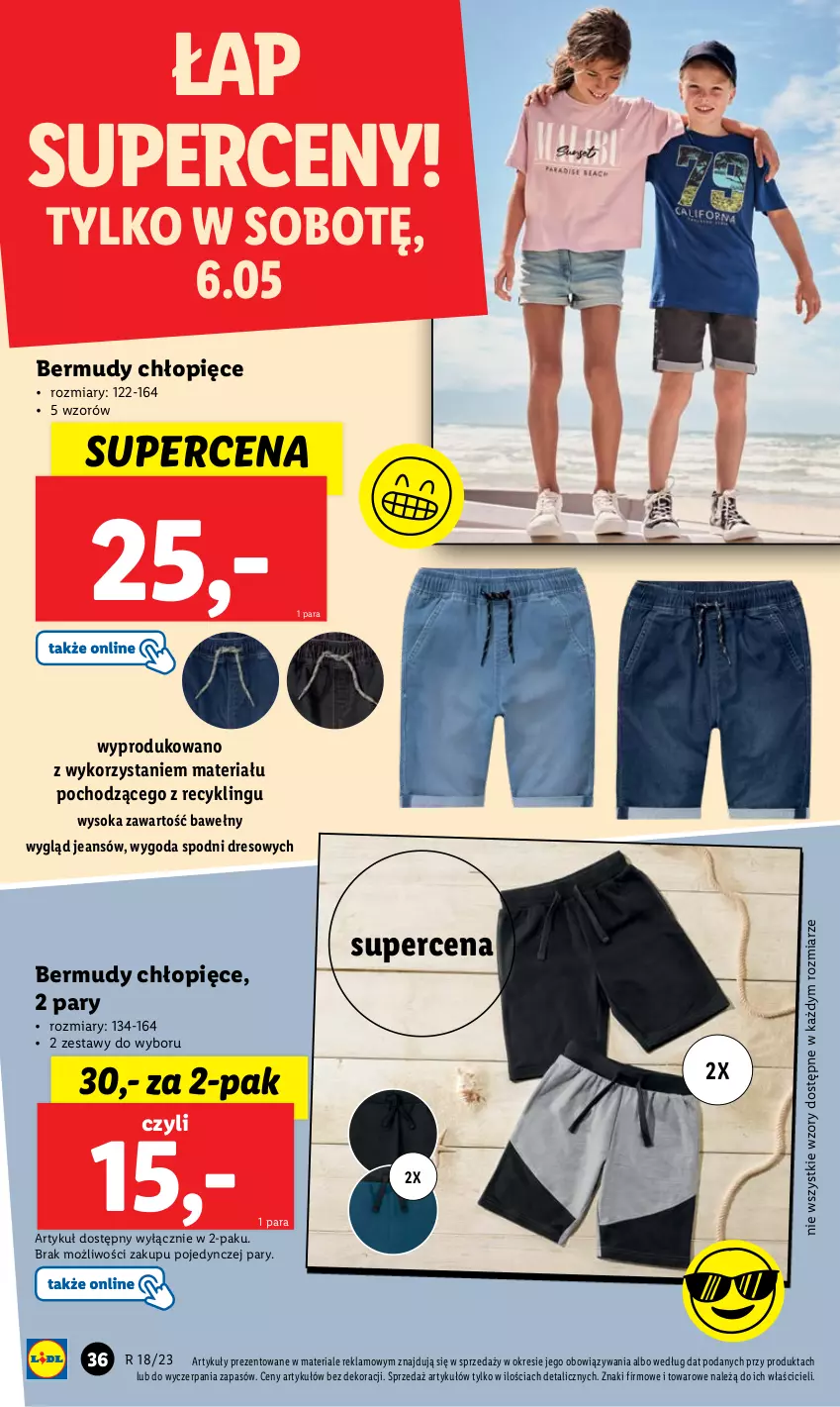 Gazetka promocyjna Lidl - GAZETKA - ważna 02.05 do 06.05.2023 - strona 48 - produkty: Bermudy, Dres, Sok