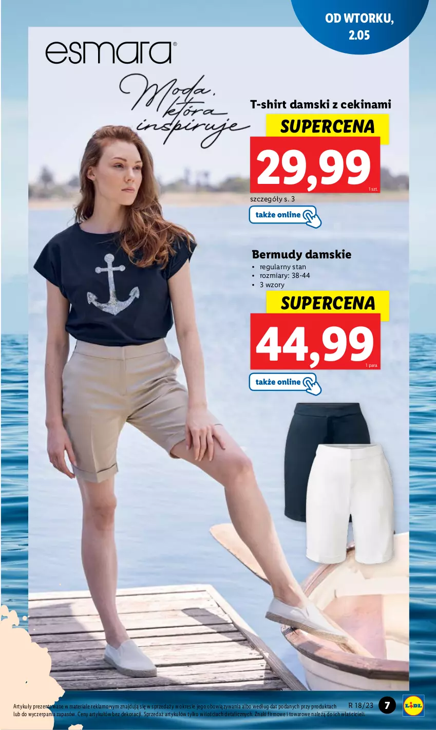 Gazetka promocyjna Lidl - GAZETKA - ważna 02.05 do 06.05.2023 - strona 9 - produkty: Bermudy, T-shirt