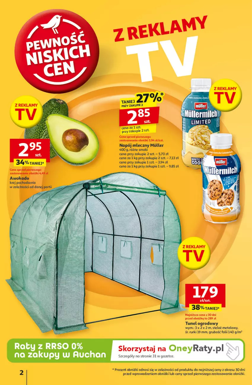 Gazetka promocyjna Auchan - Pewność Niskich Cen Hipermarket - ważna 27.02 do 05.03.2025 - strona 2 - produkty: Napój, Napój mleczny, Rurki, Tunel