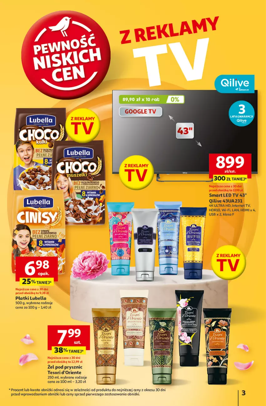 Gazetka promocyjna Auchan - Pewność Niskich Cen Hipermarket - ważna 27.02 do 05.03.2025 - strona 3 - produkty: AEG, Bell, Bella, Fa, LED TV, Lubella