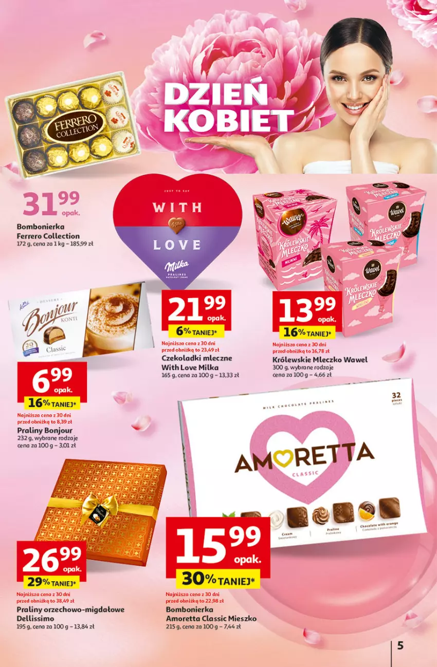 Gazetka promocyjna Auchan - Pewność Niskich Cen Hipermarket - ważna 27.02 do 05.03.2025 - strona 5 - produkty: Dell, Fa, Ferrero, Królewski, Królewskie Mleczko, Milka, Mleczko, Praliny, Wawel