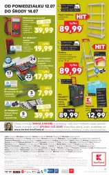 Gazetka promocyjna Kaufland - OFERTA TYGODNIA - Gazetka - ważna od 14.07 do 14.07.2021 - strona 51 - produkty: Top, Sos, Drabina, Inka, Telefon, Skrzynka narzędziowa, Cynk, Pojemnik, Dres, Regał, Półka, Zestaw wierteł, Zestaw kluczy, Orka, Regał metalowy, Fa