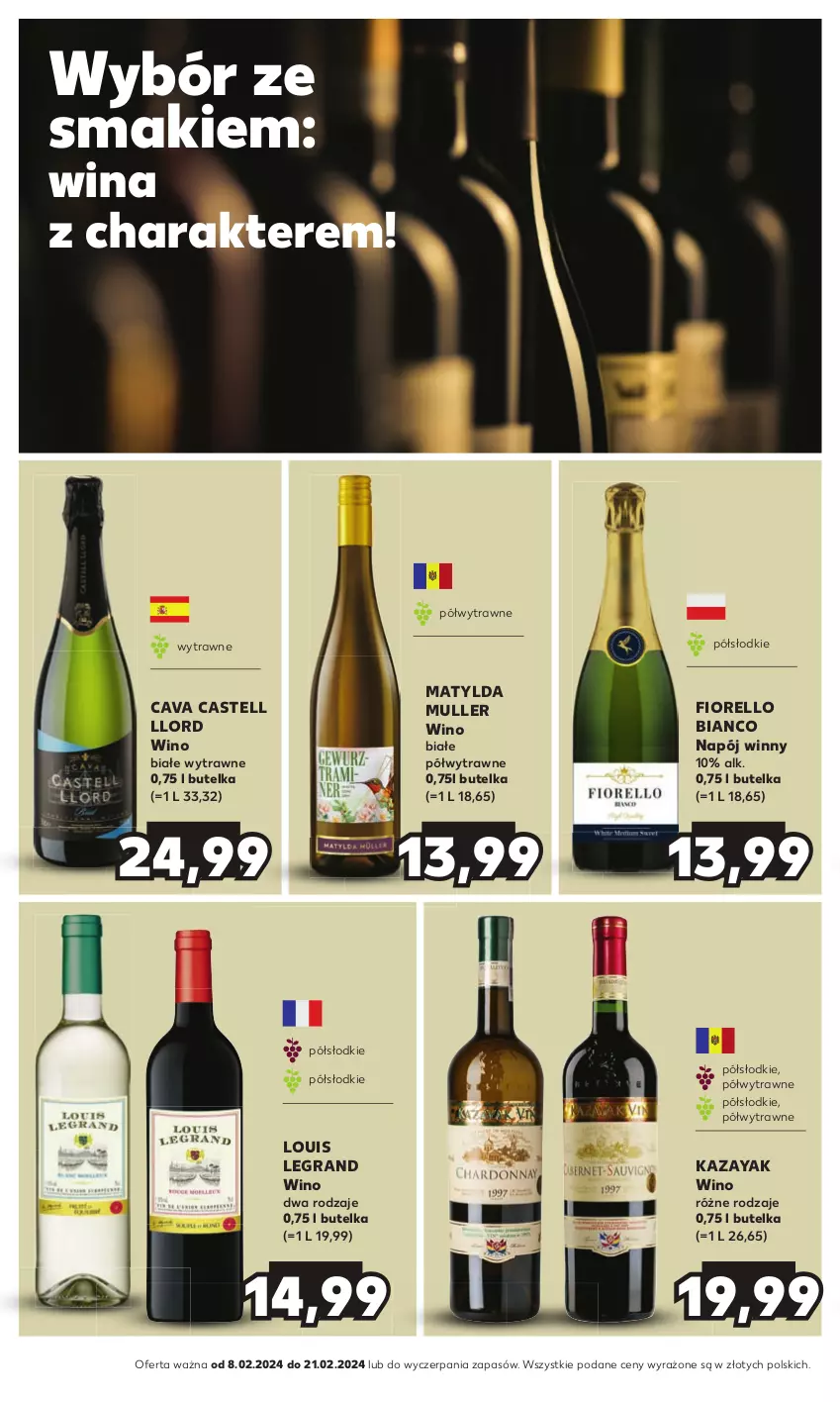 Gazetka promocyjna Kaufland - Barek Kauflandu - ważna 08.02 do 21.02.2024 - strona 14 - produkty: Gra, Napój, Wino, Wino białe