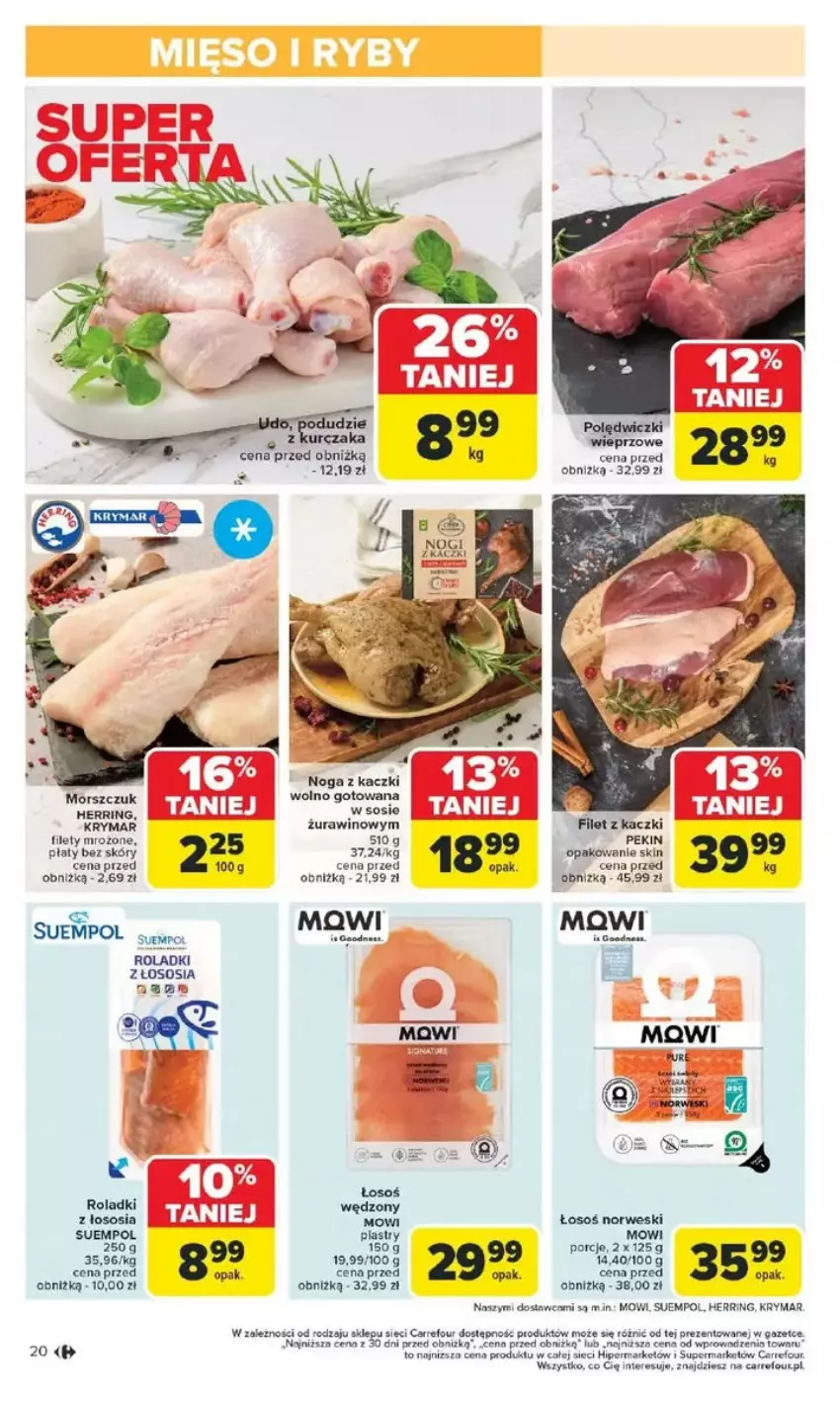 Gazetka promocyjna Carrefour - ważna 10.02 do 15.02.2025 - strona 13 - produkty: Noga z kaczki, Por, Sos, Suempol, Wino