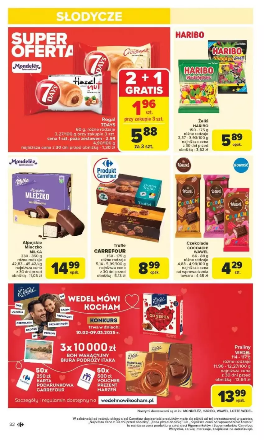 Gazetka promocyjna Carrefour - ważna 10.02 do 15.02.2025 - strona 26 - produkty: Czekolada, Fa, Koc, Miecz, Milka, Wawel, Wiko, Ziaja