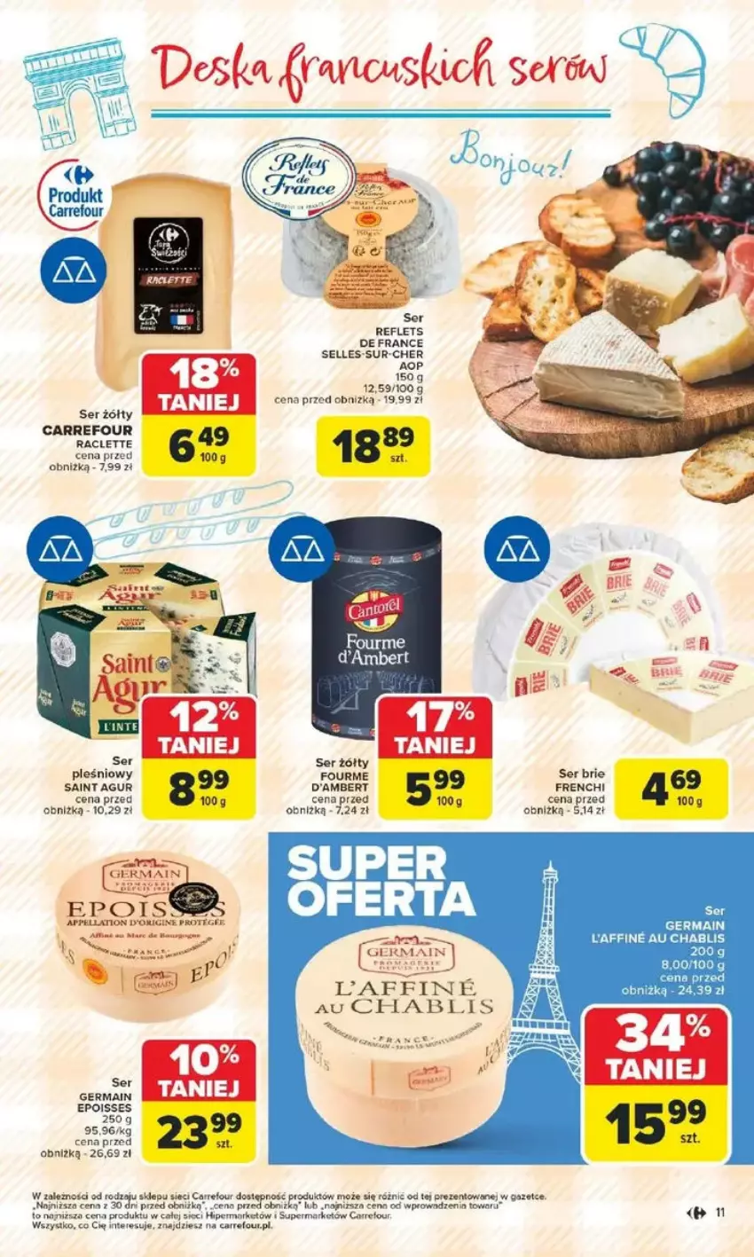 Gazetka promocyjna Carrefour - ważna 10.02 do 15.02.2025 - strona 3 - produkty: Brie, Fa, Ser, Ser pleśniowy