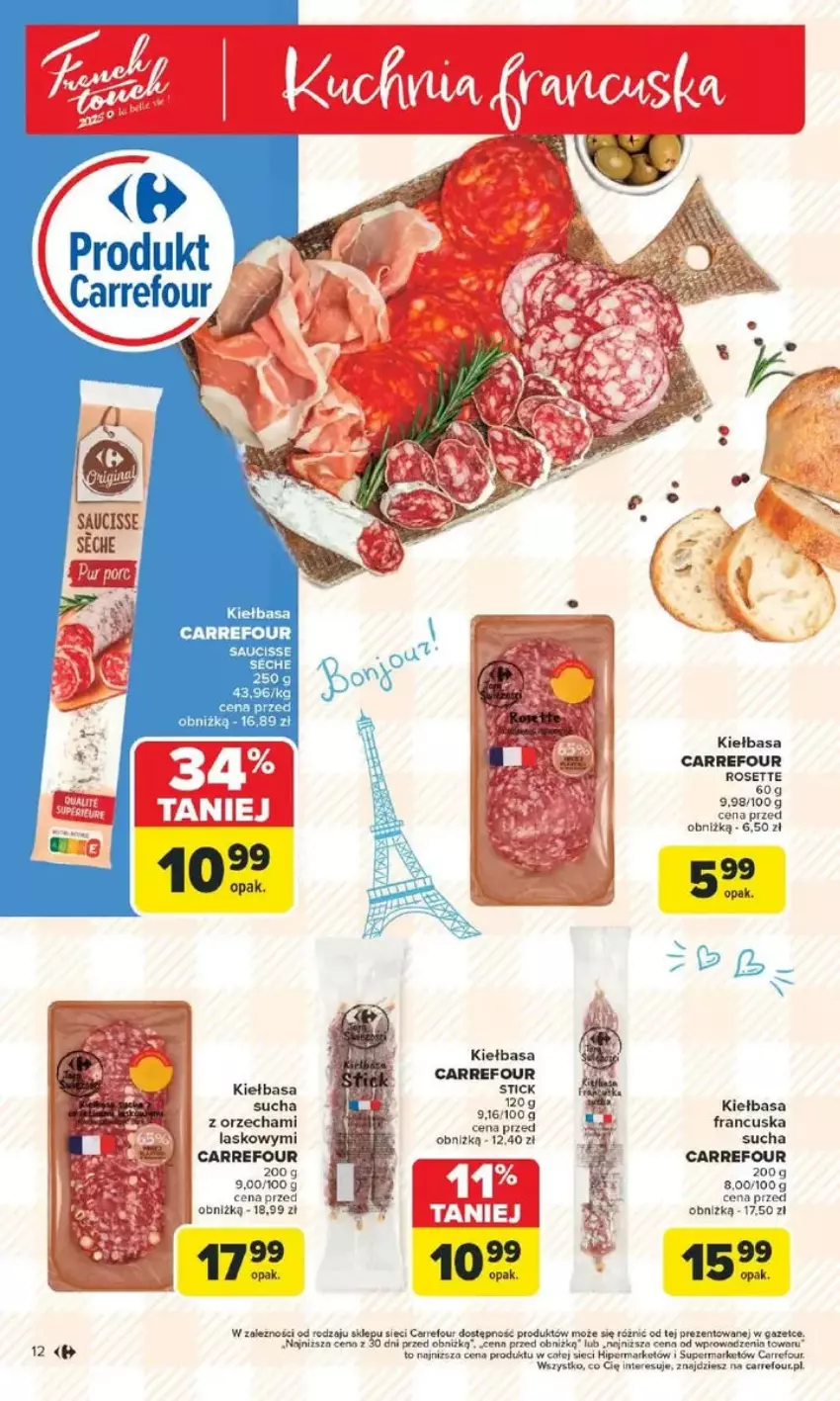 Gazetka promocyjna Carrefour - ważna 10.02 do 15.02.2025 - strona 4 - produkty: Kiełbasa