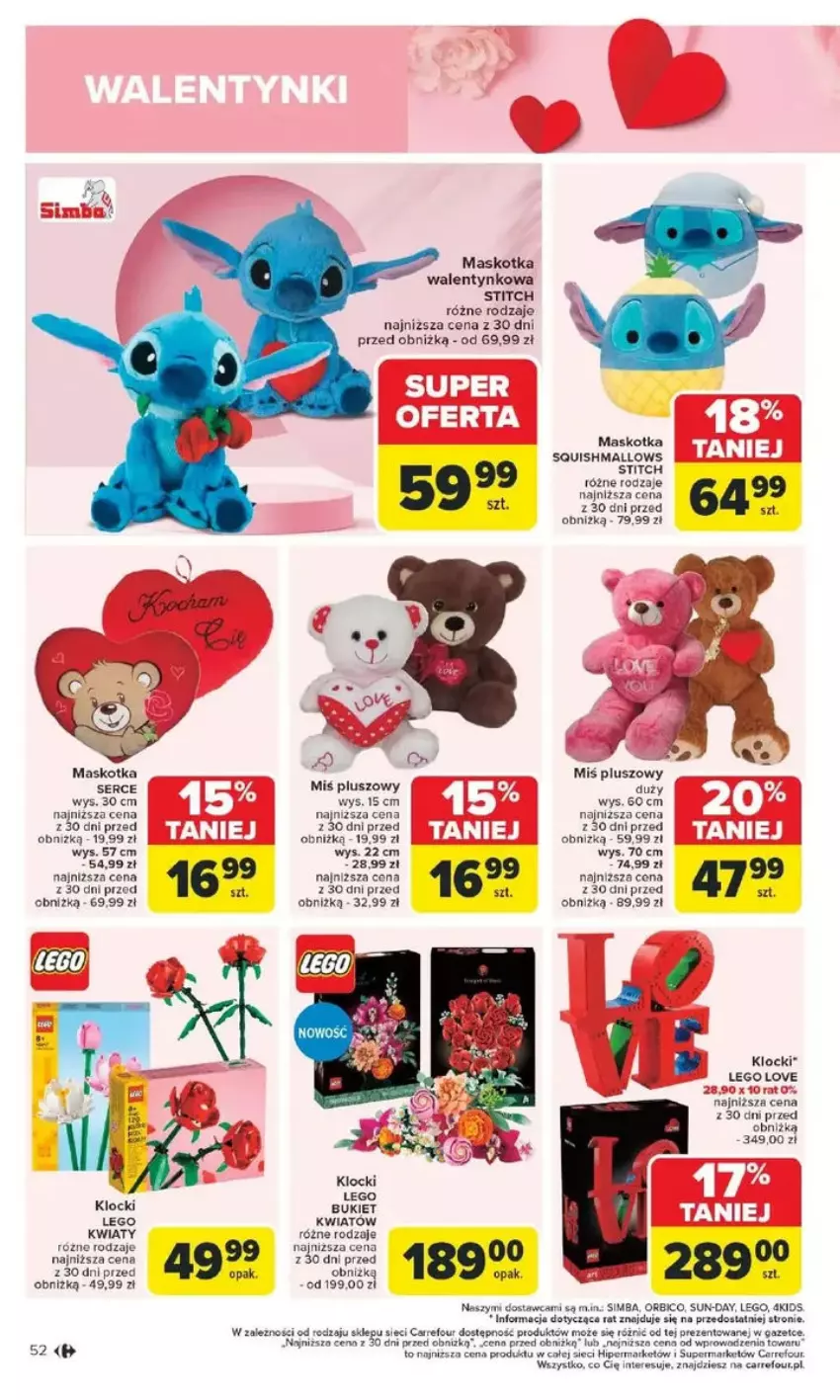 Gazetka promocyjna Carrefour - ważna 10.02 do 15.02.2025 - strona 48 - produkty: Bukiet, Klocki, LEGO, Ser