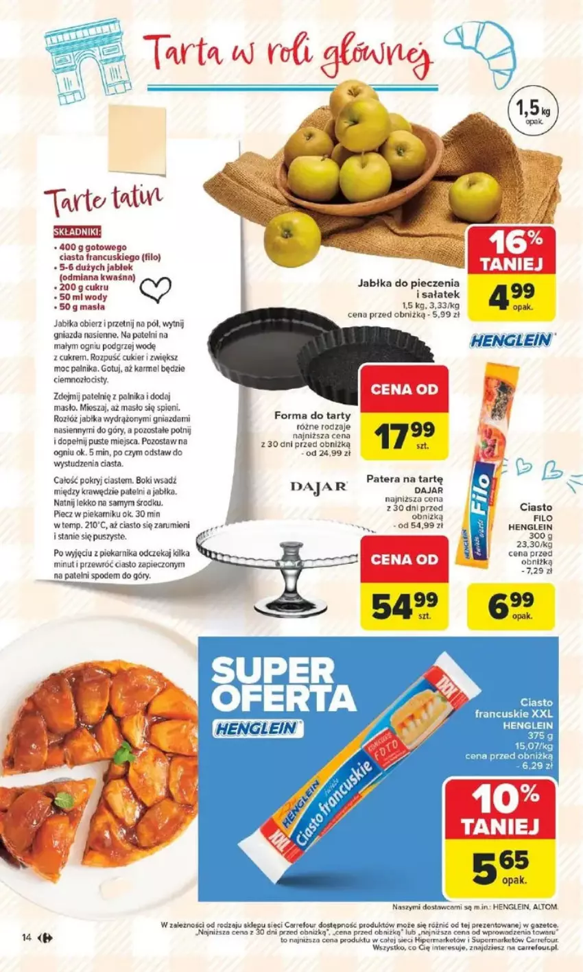 Gazetka promocyjna Carrefour - ważna 10.02 do 15.02.2025 - strona 6 - produkty: Cukier, Fa, Jabłka, Masło, Piec, Piekarnik, Rum, Sałat, Tera