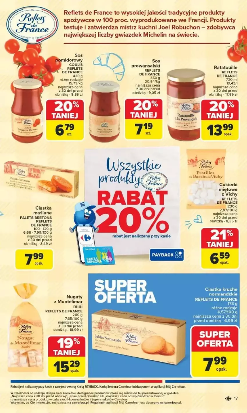 Gazetka promocyjna Carrefour - ważna 10.02 do 15.02.2025 - strona 9 - produkty: Ciastka, Cukier, Cukierki, Fa, Gra, Michelin, Monte, Por, Sok, Sos, Vichy