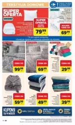 Gazetka promocyjna Carrefour - Gazetka - ważna od 15.02 do 15.02.2025 - strona 46 - produkty: Koc, Prześcieradło, Szlafrok, Poduszka, Fa