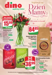 Gazetka promocyjna Dino - Katalog - Dzień Mamy 2026 - Gazetka - ważna od 26.05 do 26.05.2026 - strona 1 - produkty: Sok, Gra, Kawa ziarnista, Lindor, Kawa, Bukiet, Lavazza