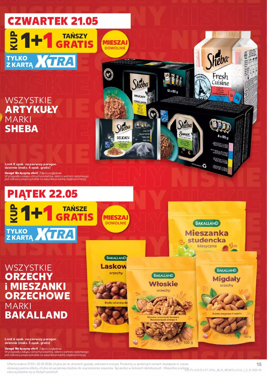 Gazetka promocyjna Kaufland - Gazetka tygodnia - ważna 21.05 do 27.05.2026 - strona 15 - produkty: Bakalland, Gra, Por, Sheba, Waga