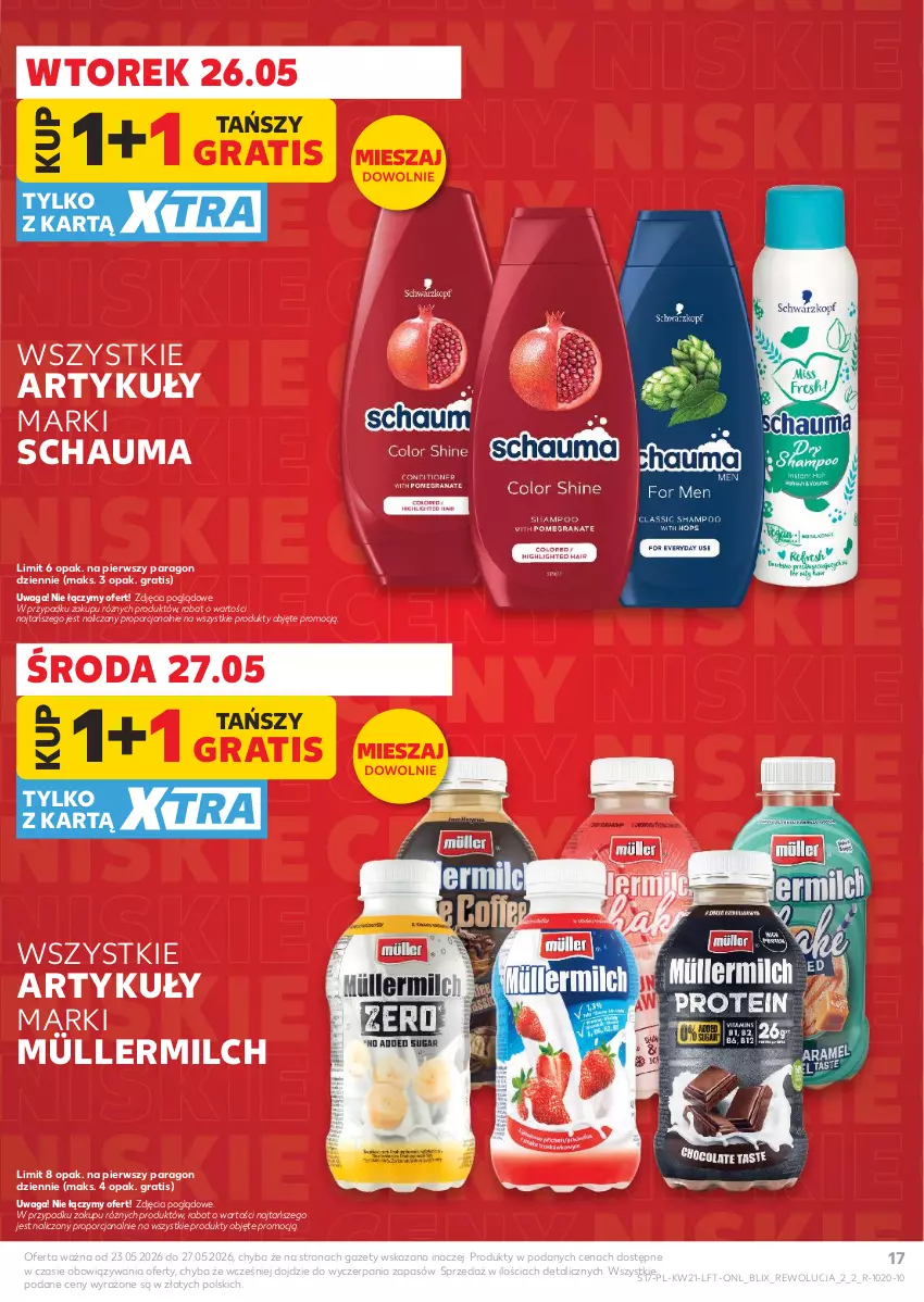 Gazetka promocyjna Kaufland - Gazetka tygodnia - ważna 21.05 do 27.05.2026 - strona 17 - produkty: Gra, Müller, Müllermilch, Por, Schauma, Waga