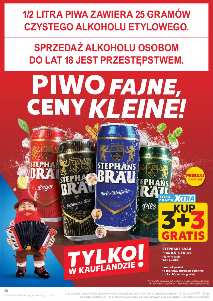 Gazetka promocyjna Kaufland - Gazetka tygodnia - ważna 21.05 do 27.05.2026 - strona 18 - produkty: Fa, Gra, Piwa, Piwo, Por, Sok