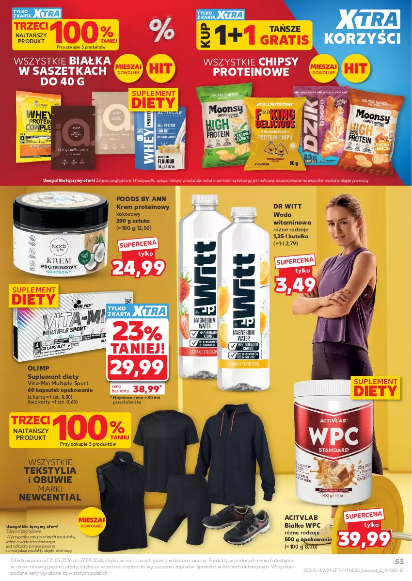 Gazetka promocyjna Kaufland - Gazetka tygodnia - ważna 21.05 do 27.05.2026 - strona 53 - produkty: Chipsy, Gra, Kokos, Obuwie, Por, Sport, Suplement diety, Vita-Min, Waga, Woda