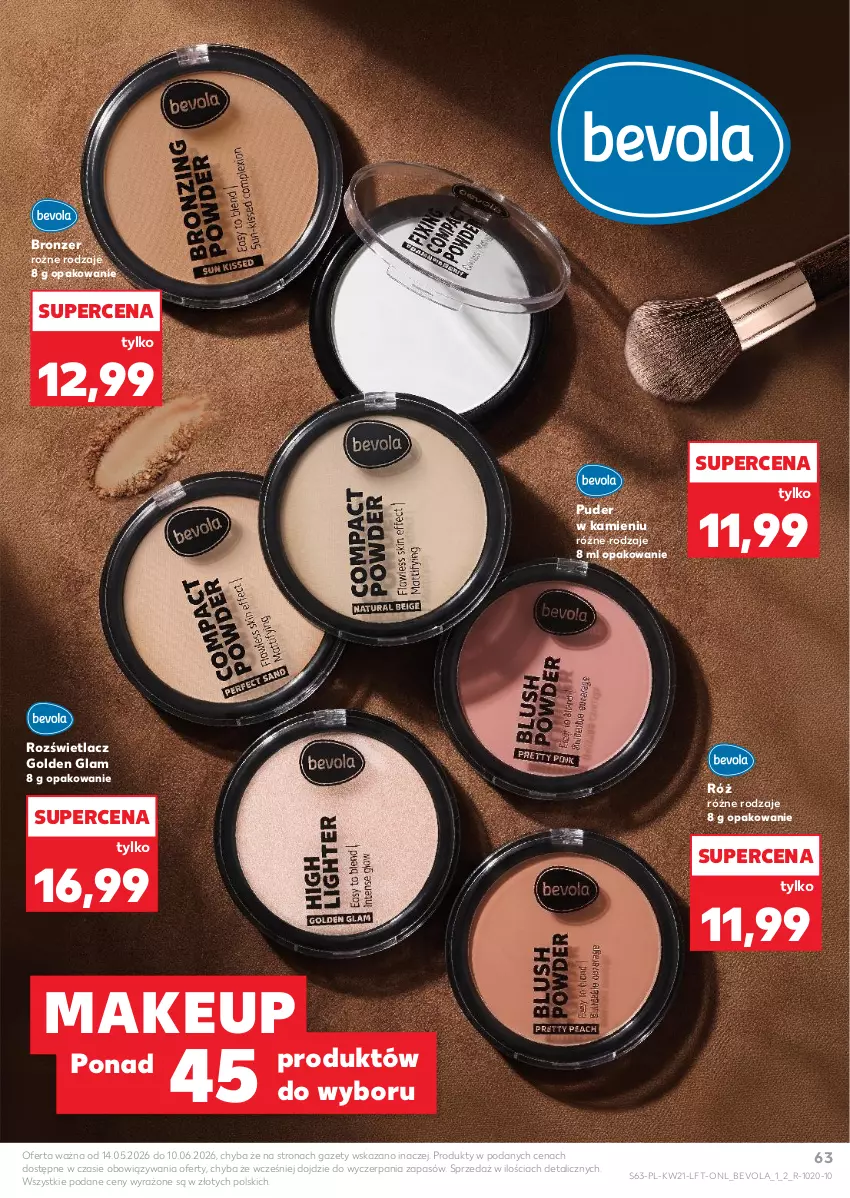 Gazetka promocyjna Kaufland - Gazetka tygodnia - ważna 21.05 do 27.05.2026 - strona 63 - produkty: Bronzer, Puder, Rozświetlacz