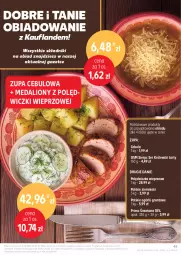 Gazetka promocyjna Kaufland - Gazetka tygodnia - Gazetka - ważna od 27.05 do 27.05.2026 - strona 45 - produkty: Cebula, Ser, Królewski, Polędwiczka wieprzowa, Zupa, Zupa cebulowa, Ziemniaki, Lion, Grunt