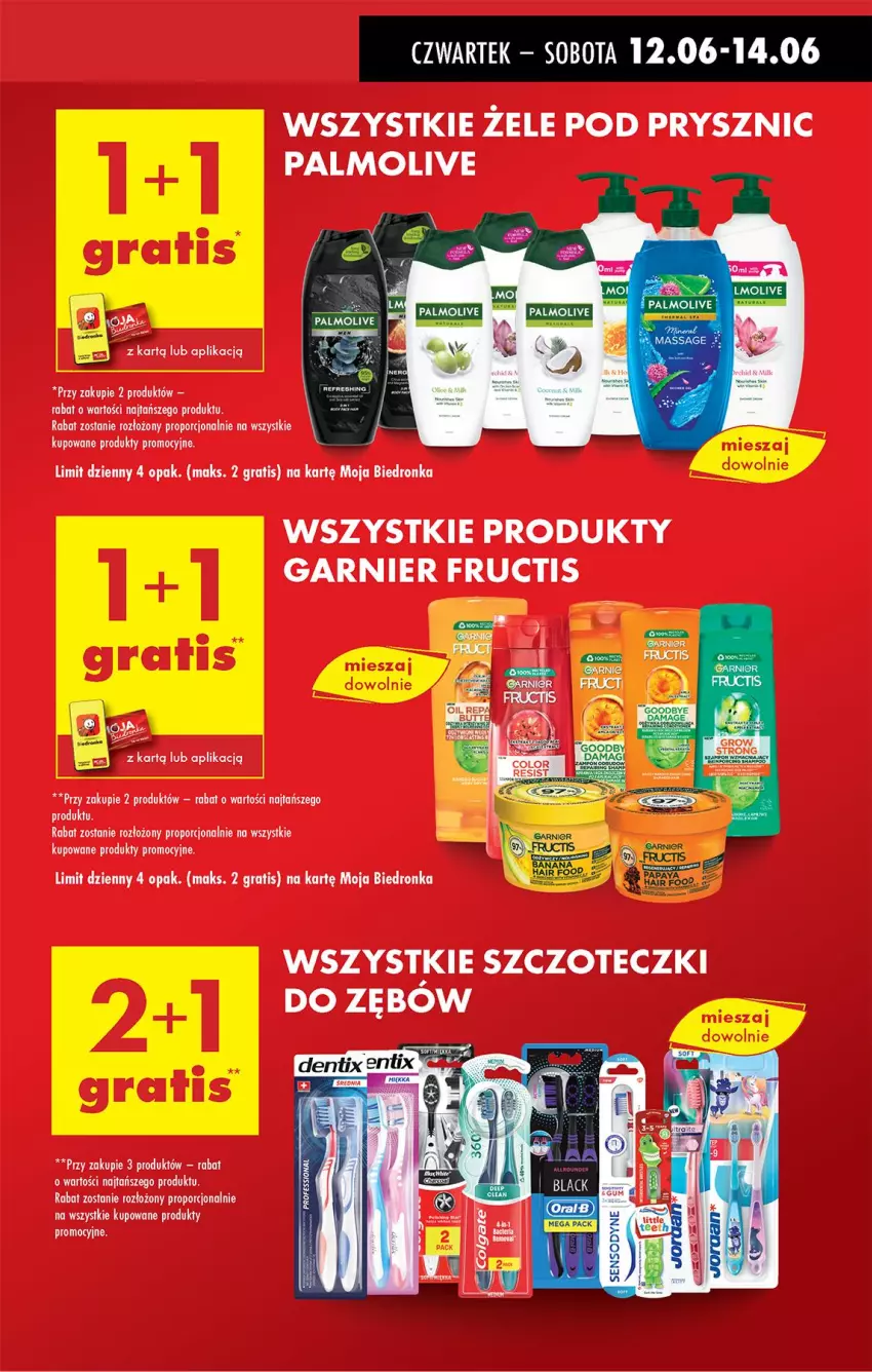 Gazetka promocyjna Biedronka - Od Czwartku - ważna 12.06 do 18.06.2025 - strona 15 - produkty: Fructis, Garnier, Gra, Palmolive, Por