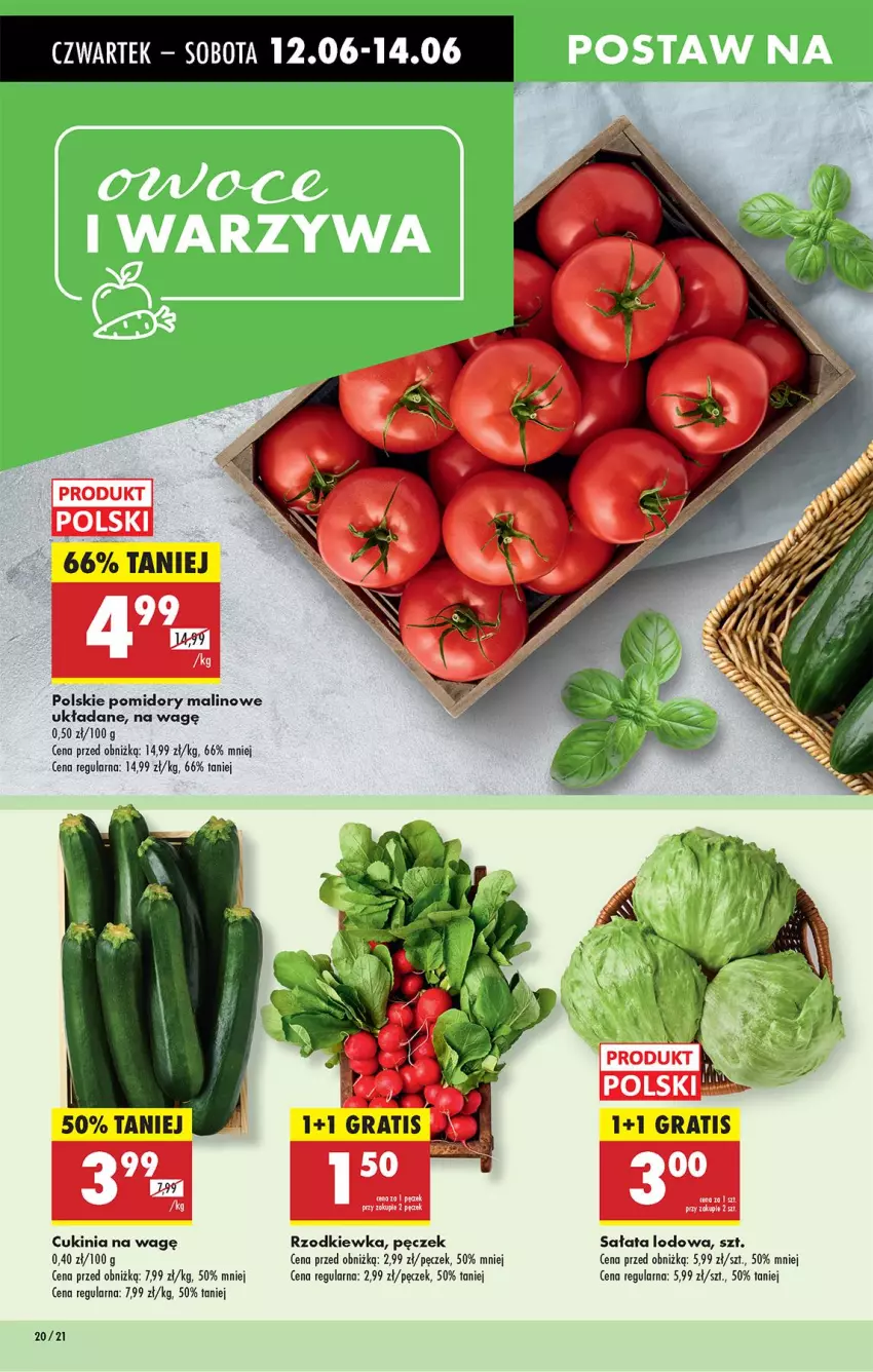 Gazetka promocyjna Biedronka - Od Czwartku - ważna 12.06 do 18.06.2025 - strona 22 - produkty: Gra, Pomidory, Rzodkiewka, Sałat, Sałata lodowa