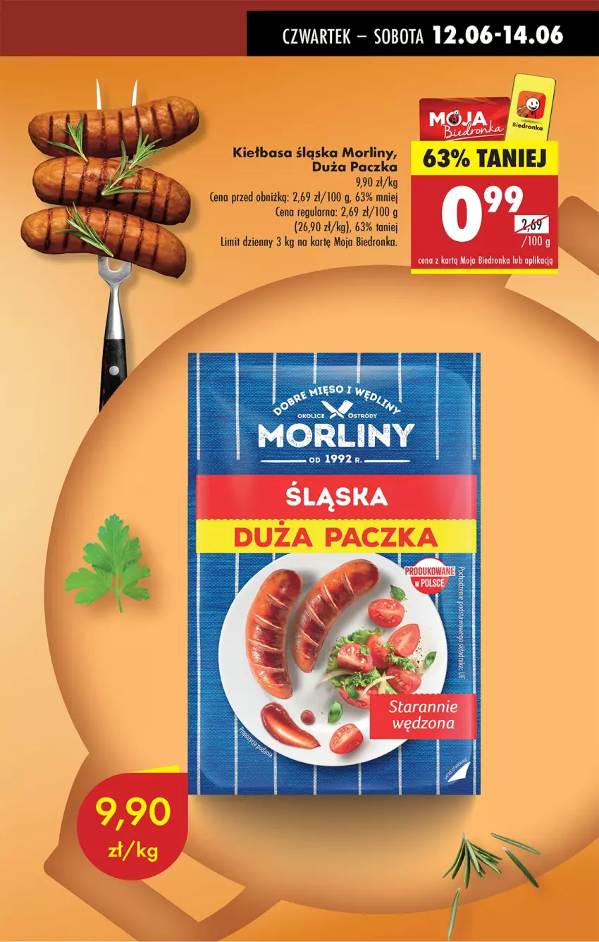 Gazetka promocyjna Biedronka - Od Czwartku - ważna 12.06 do 18.06.2025 - strona 3 - produkty: Fa, Kiełbasa, Kiełbasa śląska, Mięso, Morliny